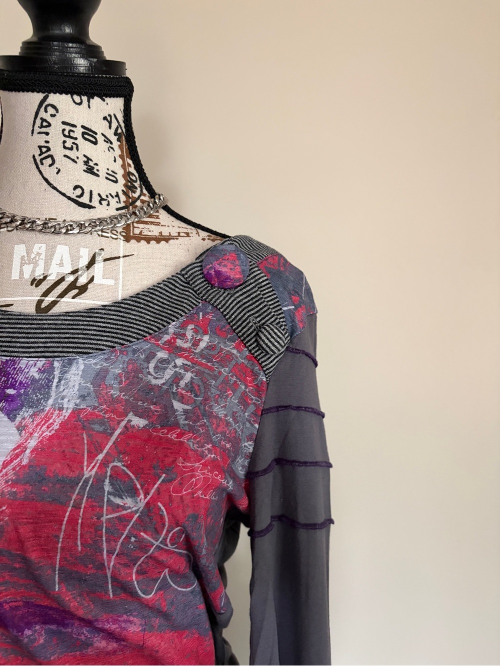 Y2K Dolcezza Abstract Fashion Art Top Grunge | Save the Queen Inspired - Picture 3 of 11